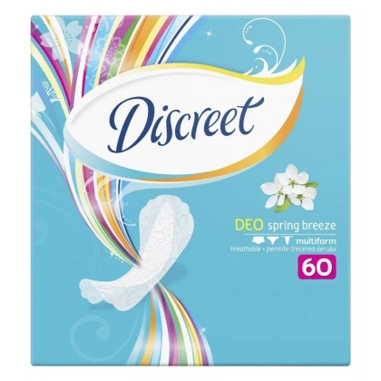 DISCREET ABSORBANTE ZILNICE 60B SPRING  BR*8