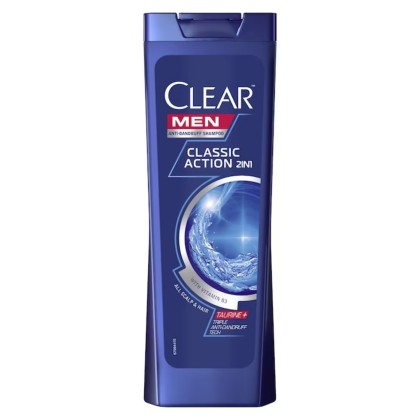 CLEAR SAMPON PAR 400ML MEN CLASSIC ACTION 2IN1*12