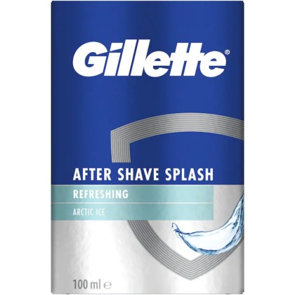 GILLETTE AFTER SHAVE LOTIUNE 100ML ARCTIC ICE*6