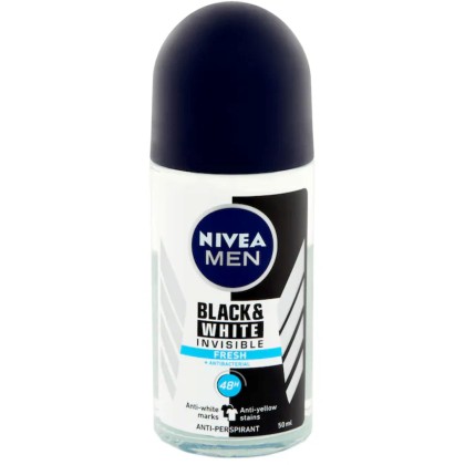 NIVEA ROLL-ON 50ML MEN INVS.B&W FRESH 85970*30