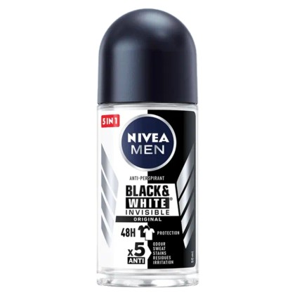 NIVEA ROLL-ON 50ML MEN INVS.B&W ORIGINAL 82245*30