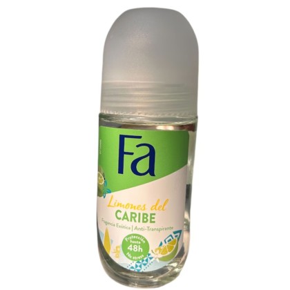 FA ROLL-ON 50ML WOM CARIBBEAN LEMONS*6