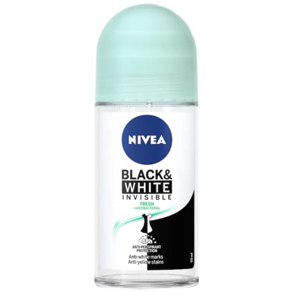 NIVEA ROLL-ON 50ML WOM INVISIBLE B&W FRESH 88670*30