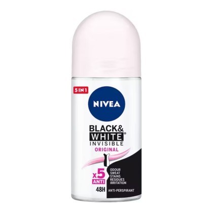 NIVEA ROLL-ON 50ML WOM INVISIBLA B&W SILKY SMOOTH 83784*30