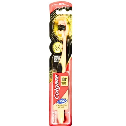 COLGATE PERII D 360 CHARCOAL GOLD SOFT*72