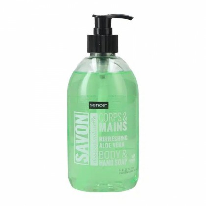 SENCE SAPUN LICHID BODY&HAND 500ML POMPITA REFRESHING ALOE