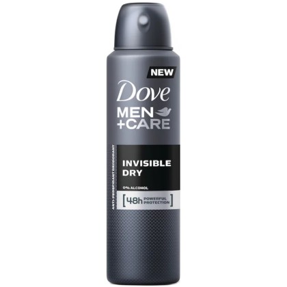 DOVE DEO 150ML MEN INVISIBLE DRY*6