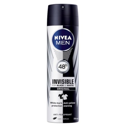NIVEA DEO MAN 150ML INVISIBLE B&W 82241*30