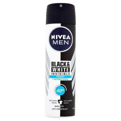 NIVEA DEO MAN 150ML INVISIBLE B&W FRESH 85974*30