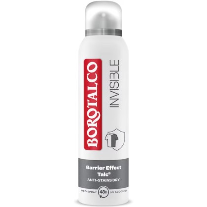 BOROTALCO DEO 150ML INVISIBLE DRY*12