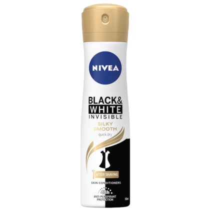 NIVEA DEO WOM 150ML INVIS.B&W SILKY SMOOTH 82282*30