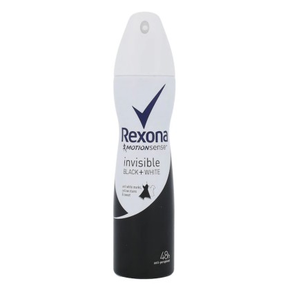 REXONA DEO 150ML WOM INVISIBLE B&W*6