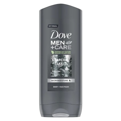 DOVE GEL DE DUS 400ML MEN CHAECOAL+CLAY*12