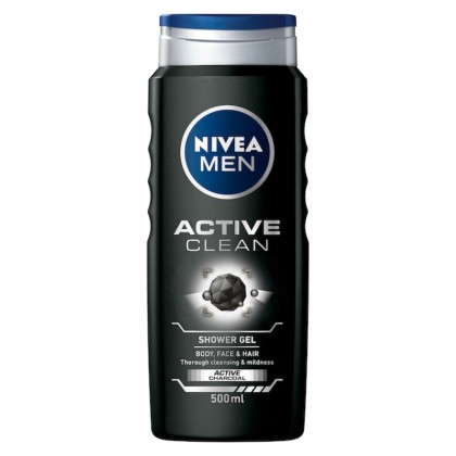 NIVEA GEL DE DUS 500ML MEN ACTIVE CLEAN 84046*12