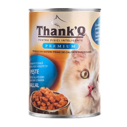 THANKQ HRANA PISICI ADULTE CONSERVA 415G PESTE*24