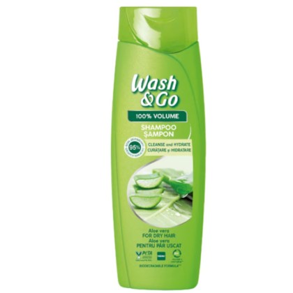 WASH&GO SAMPON PAR 180ML ALOE*9