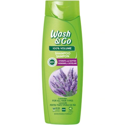 WASH&GO SAMPON PAR 180ML LAVANDA*9
