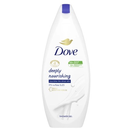 DOVE GEL DE DUS 250ML WOM DEEPLY NOURISHING*12