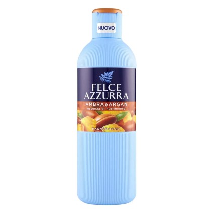 FELCE AZZURRA GEL DE DUS 650ML AMBER&ARGAN*12