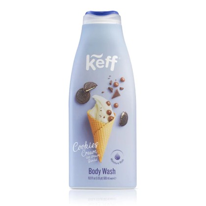 KEFF GEL DE DUS 500ML COOKIE CREAM*12