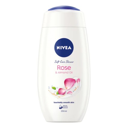 NIVEA GEL DE DUS 250ML WOM CARE&ROSES 80858*12