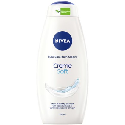 NIVEA GEL DE DUS 750ML WOM CREME SOFT ALMOND OIL&MILD SCENT80846*12
