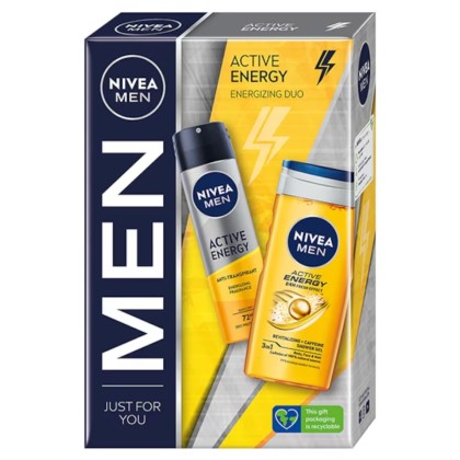 NIVEA SET M (DEO 150ML+GEL DUS 250ML) ACTIVE ENERGY 06398*10