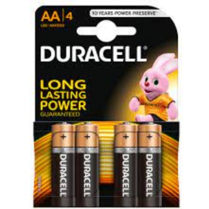 DURACELL BATERII ALKALINE R6 AAK 4BUC*20