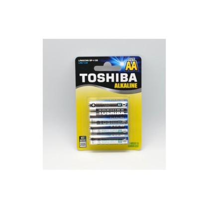 TOSHIBA BATERII R6 ALKALINE 4BUC*12