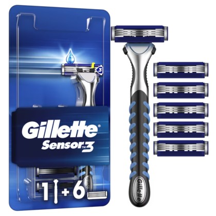 GILLETTE APARAT SENSOR3 6REZERVE*10