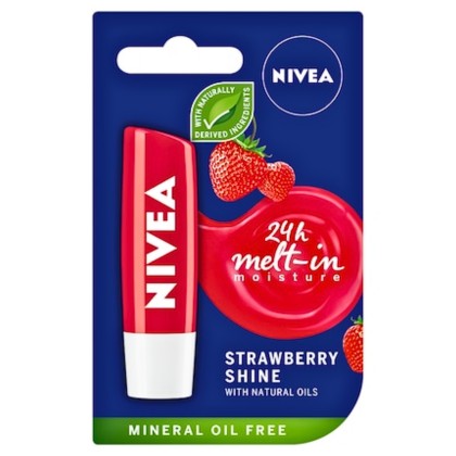 NIVEA LIPCARE 4.8GR STRAWBERRY 85083*12