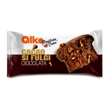 PRAJITURA CASEI CACAO CU FULGI DE CIOCOLATA 60gr 12/BAX