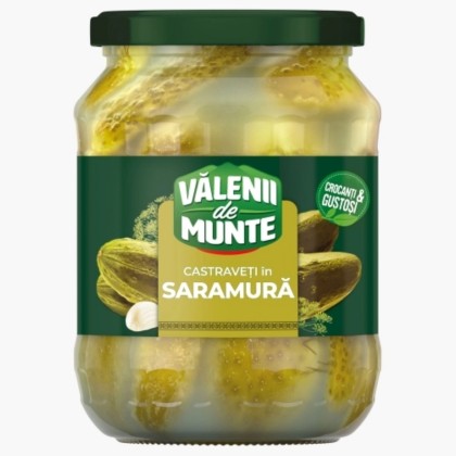 VALENII DE MUNTE CASTRAVETI IN SARAMURA 630gr 6/BAX