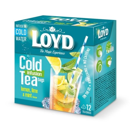 LLOYD COLD INFUS.LEMON&LIME 12X2.5G (10BUC)