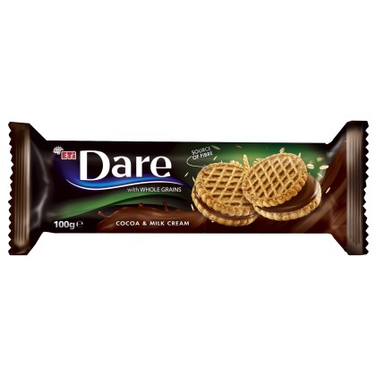 DARE BISC.CR.LAPTE&CACAO 100G (12BUC)