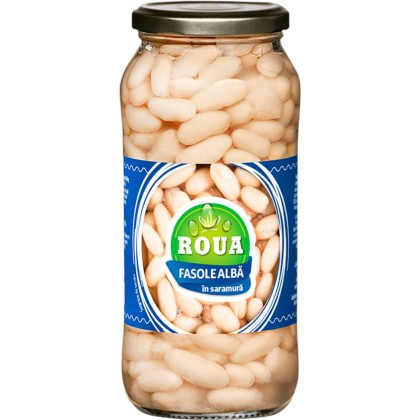 ROUA FASOLE ALBA IN SARAMURA BORCAN 540gr 12/B