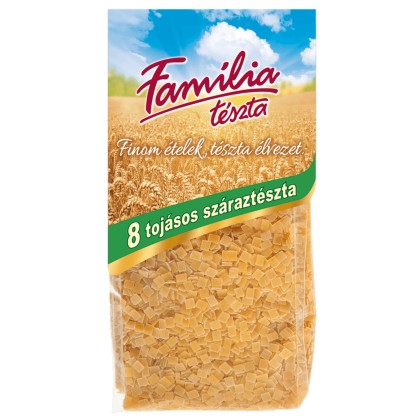 PASTE FAMILIA PATRATELE MICI 8 OUA 200gr 40/BAX