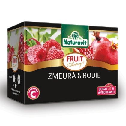 CEAI DE ZMEURA SI RODIE NATURAVIT (15*2gr)
