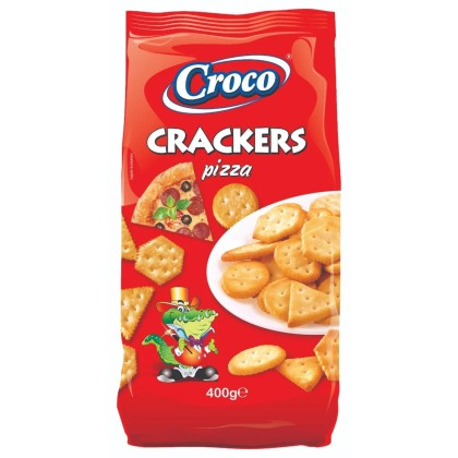 CROCO CRACKERS PIZZA/400G