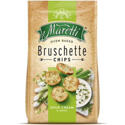 MARETTI BRUSCHETTE SOUR CREAM & ONION 70gr 15/BAX