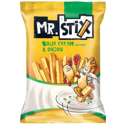 MR STIX SNACKS SOUR CREAM & ONION 50gr 16/BAX