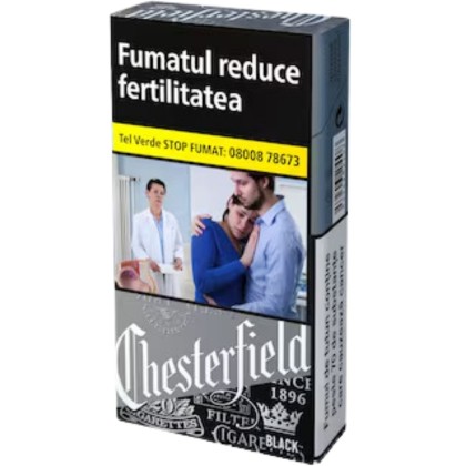CHESTERFIELD BLACK 100S