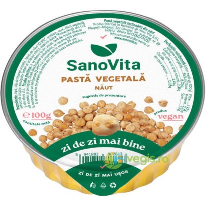 SNV PASTA VEGETALA DIN NAUT 100gr 24/bax