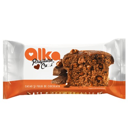 PRAJITURA CASEI CACAO CU FULGI DE CIOCOLATA 300GR 12/BAX