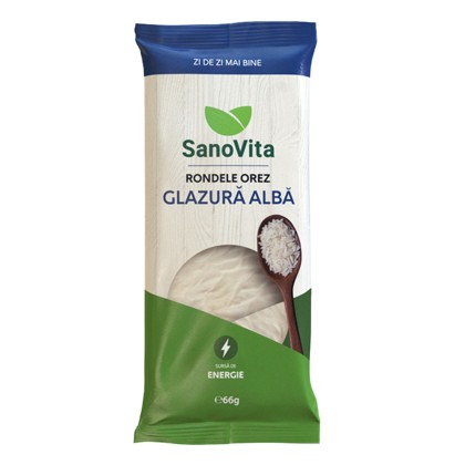 SNV RONDELE DIN OREZ CU GLAZURA ALBA 66gr 36/bax