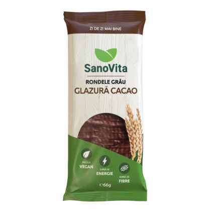 SNV RONDELE DIN GRAU CU GLAZURA DE CACAO 66gr 36/bax