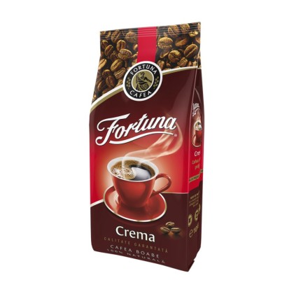CAFEA 500G BOABE CREMA ROSU FORTUNA