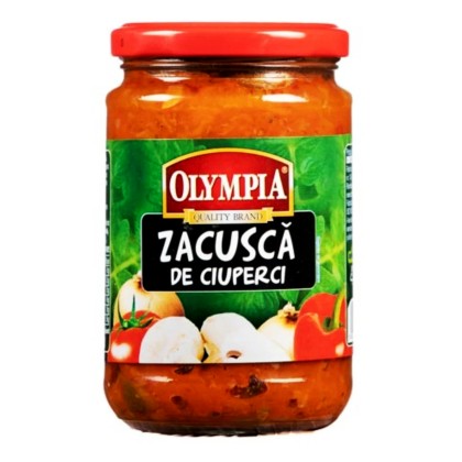 OLYMPIA - ZACUSCA DE CIUPERCI, borcan 314ML, 6 BUC/BAX