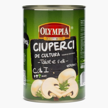 OLYMPIA - CIUPERCI TAIATE FELII, cutie 400G, 12 BUC/BAX