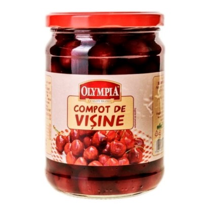 OLYMPIA - COMPOT VISINE FARA SAMBURI, borcan 580G, 4 BUC/BAX
